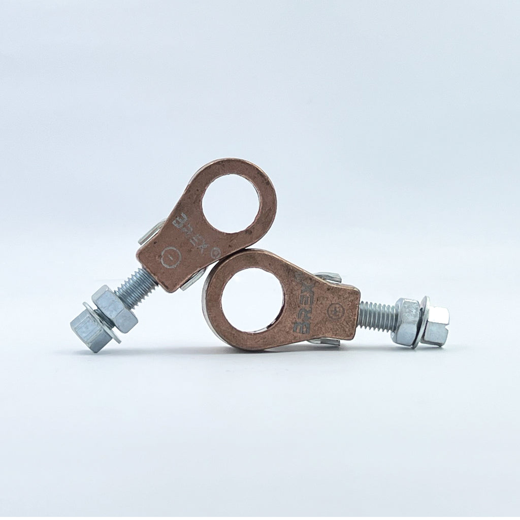 Pewter Battery Terminal Ring Shape Long Set