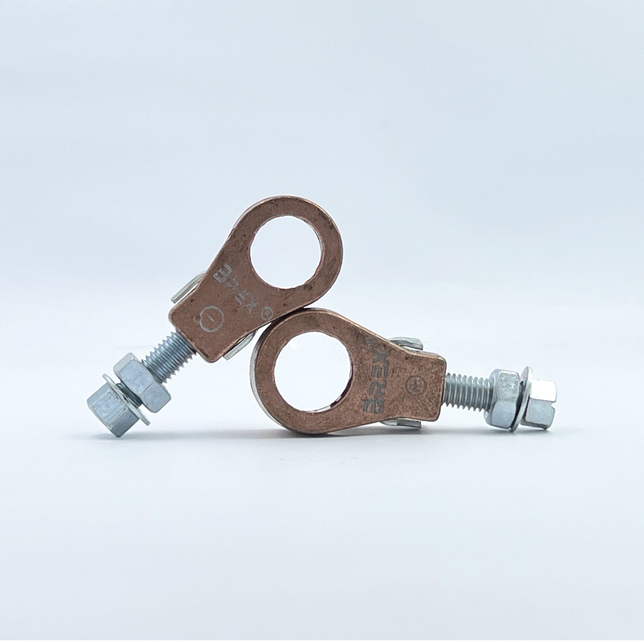 Pewter Battery Terminal Ring Shape Long Set