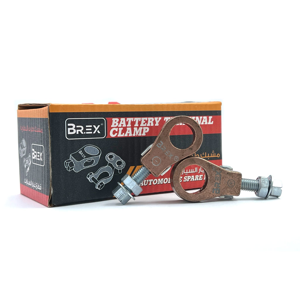 Pewter Battery Terminal Ring Shape Long Set